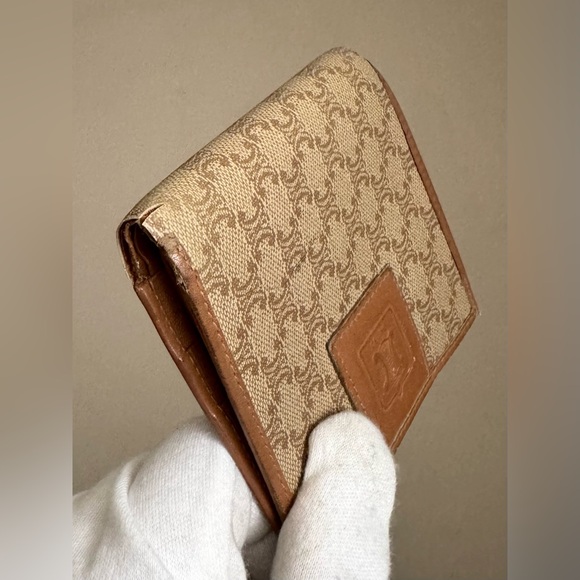 Celine Macadam Pattern Bifold Wallet Vintage - Picture 3 of 16
